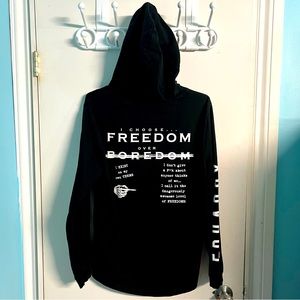 Ed Hardy Black Print Hoodie